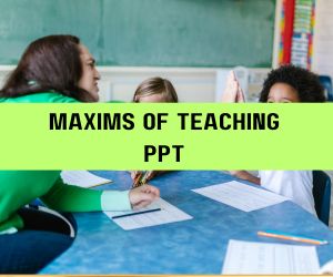 Maxims Of Teaching PPT image